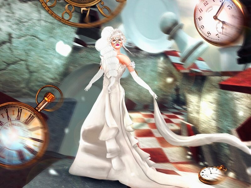 Woman in White Gown — Dreamlike