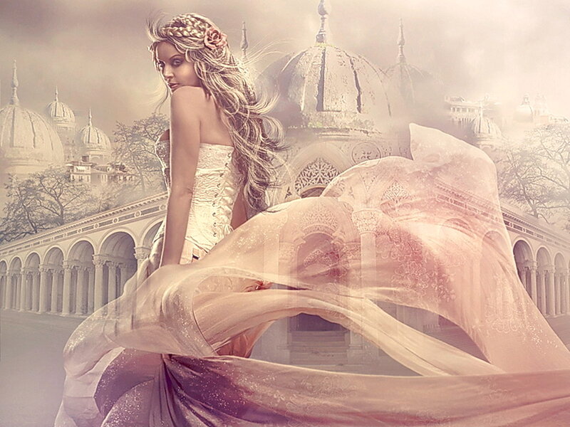 Woman in White Gown — Dreamy