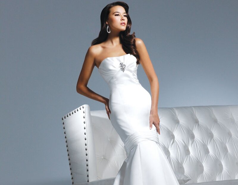 Woman in White Gown — Elegant