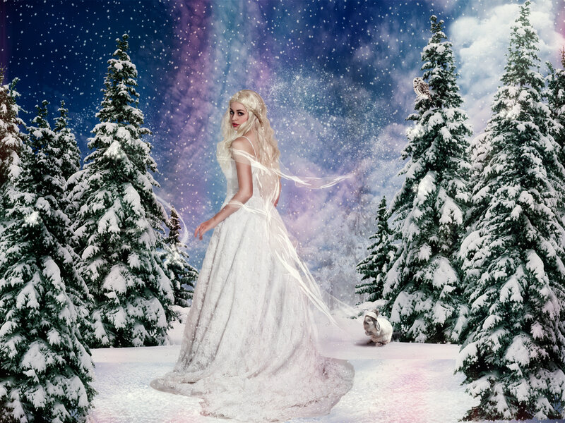 Woman in White Gown — Magical