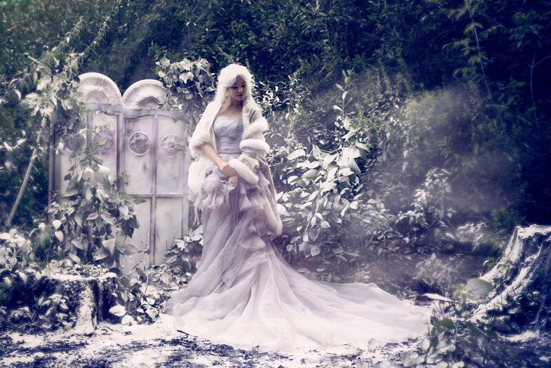 Woman in White Gown — Mystical
