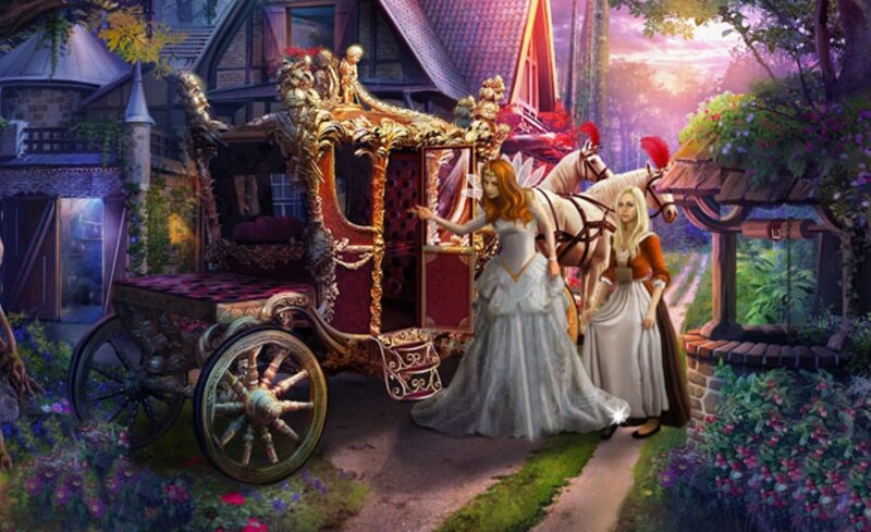 Woman in White Gown — Purple, Fantasy