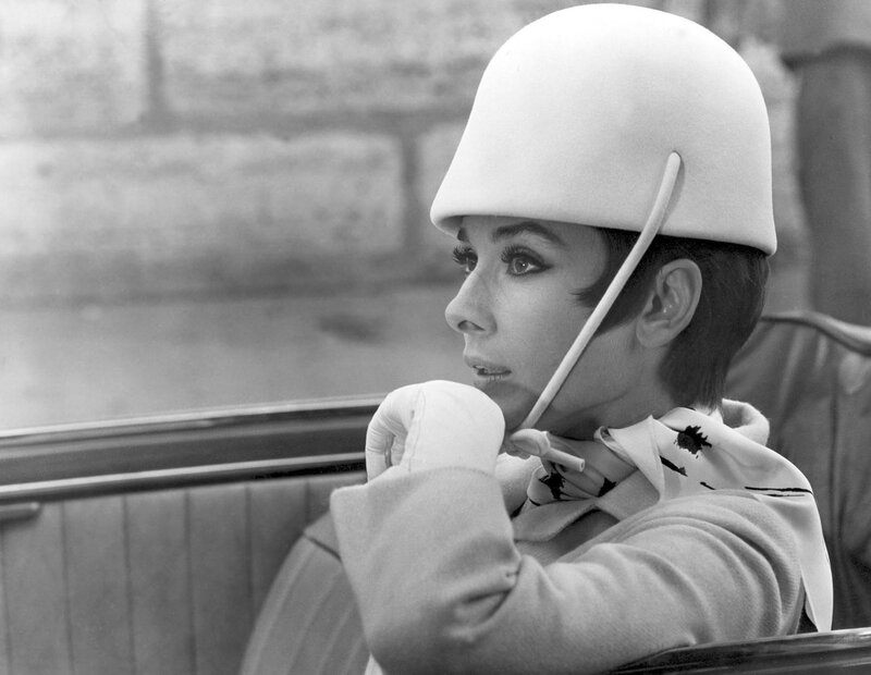 woman in white helmet