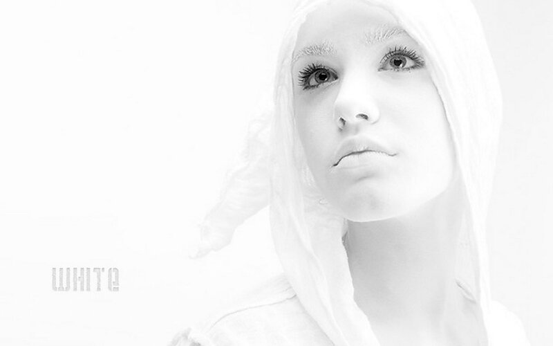 woman in white hood