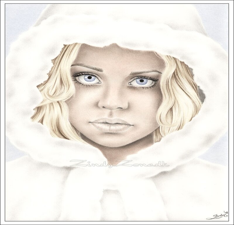 Woman in White Hood — Calm