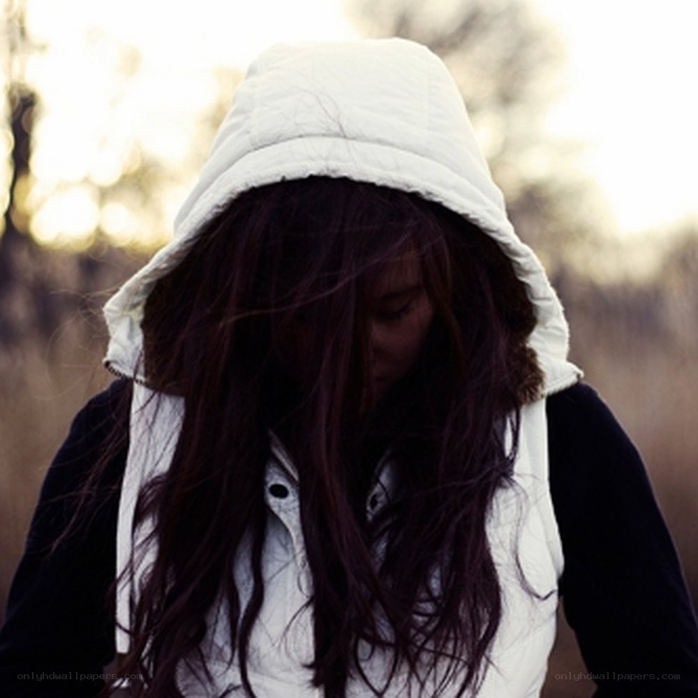 woman in white hooded jacket