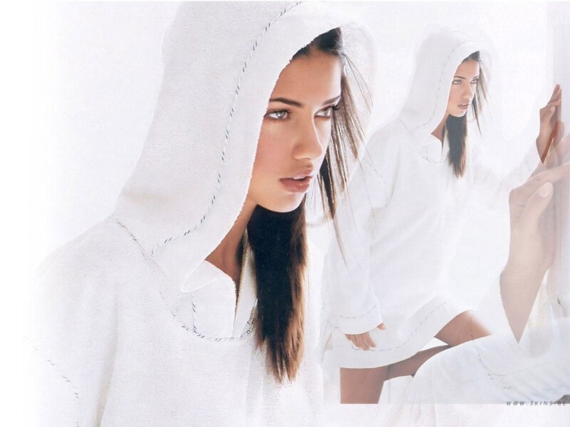 woman in white hooded robe