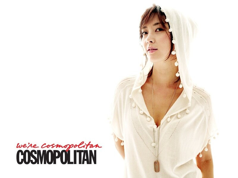 woman in white hooded top