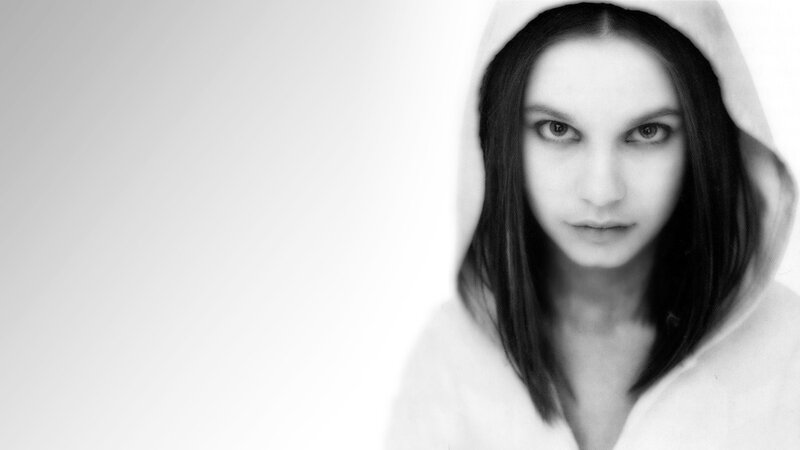 woman in white hoodie
