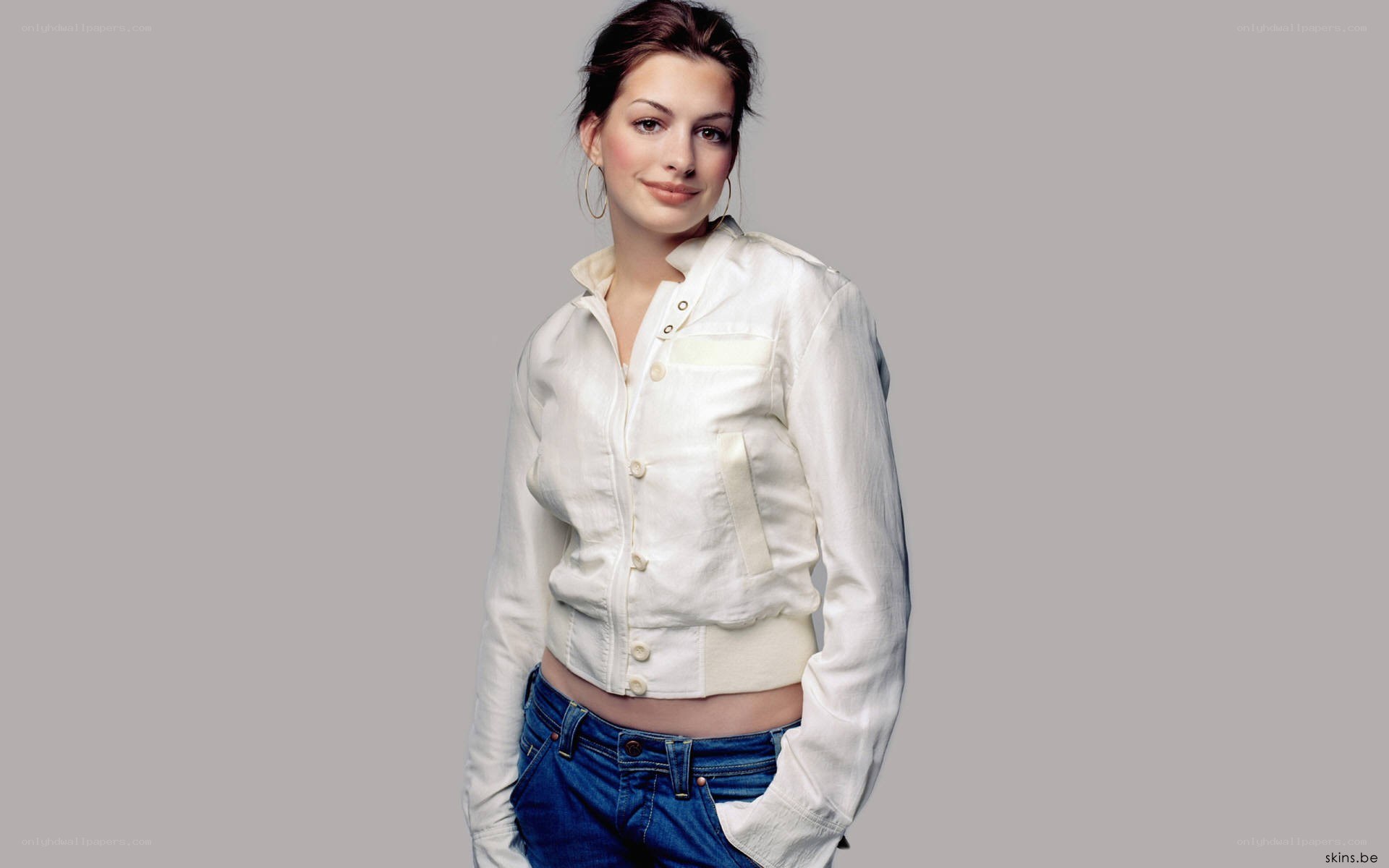 woman in white jacket