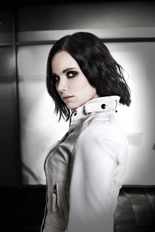 woman in white jacket