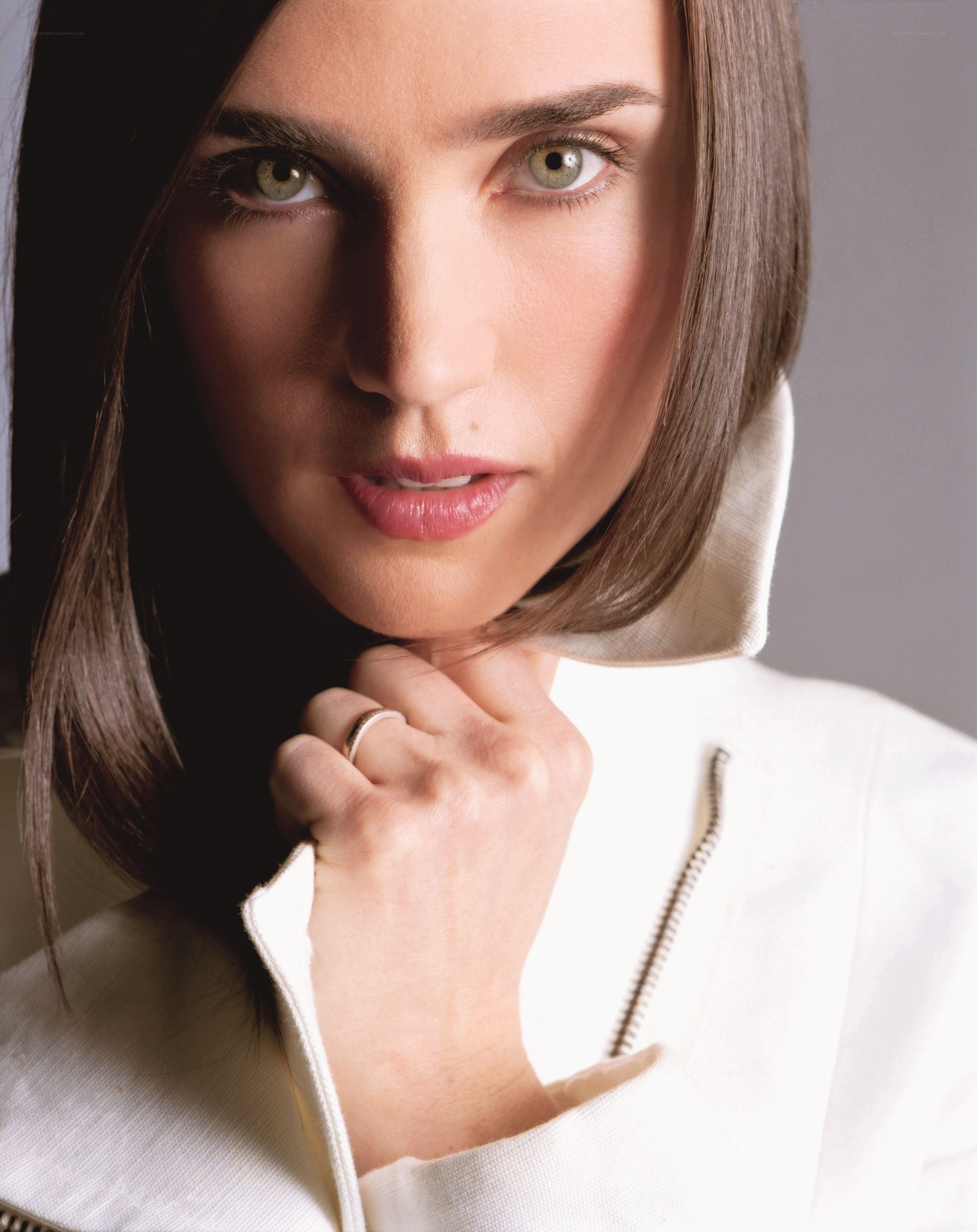 woman in white jacket