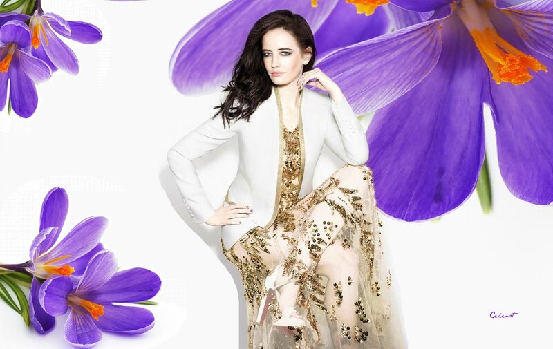 Woman in White Jacket — Purple