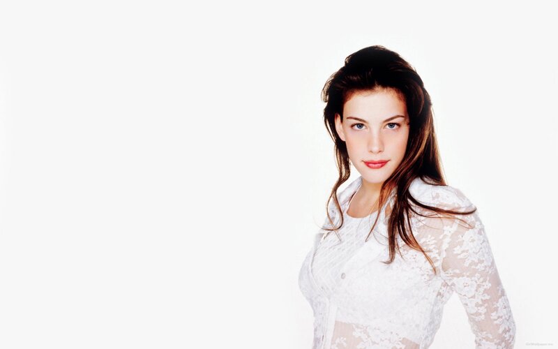 woman in white lace top