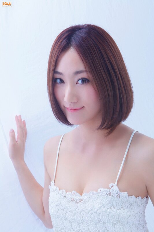 Woman in white lace top