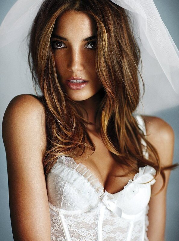 Woman in White Lingerie — Dramatic, Photograph, Veil