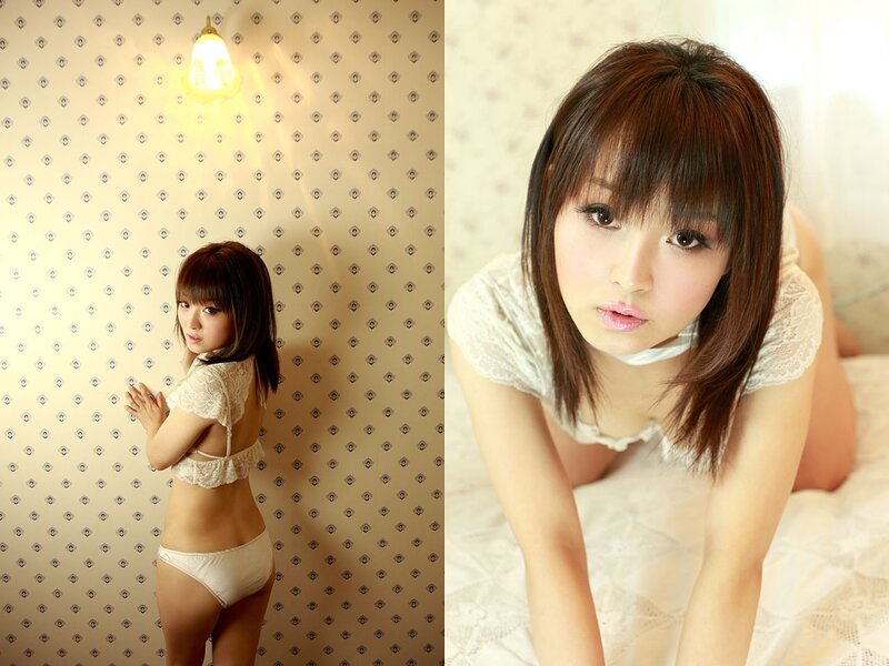 Woman in White Lingerie — Intimate, Photograph, Wallpaper, Lamp