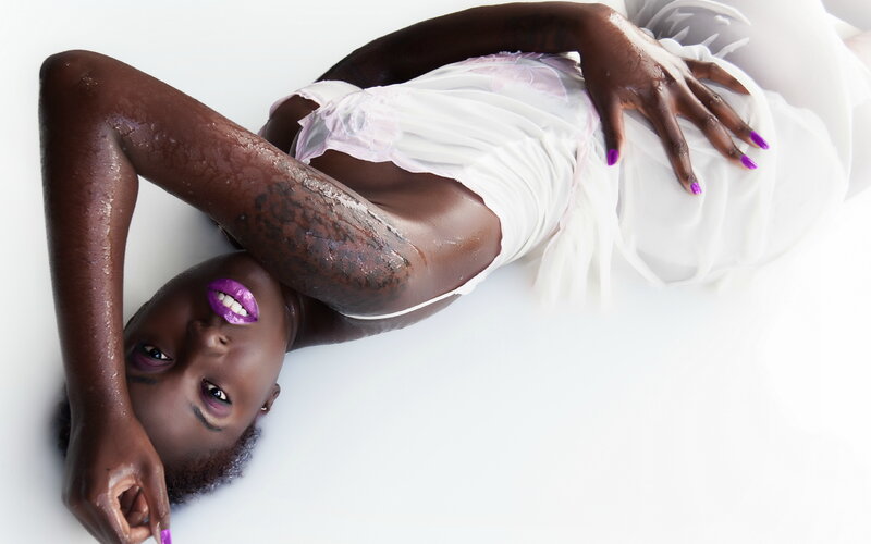 Woman in White Liquid