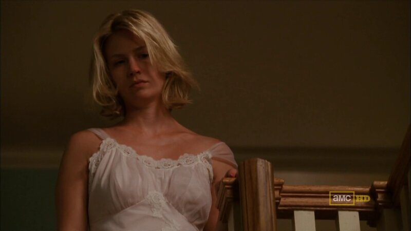 woman in white nightgown