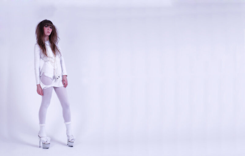 woman in white outfit