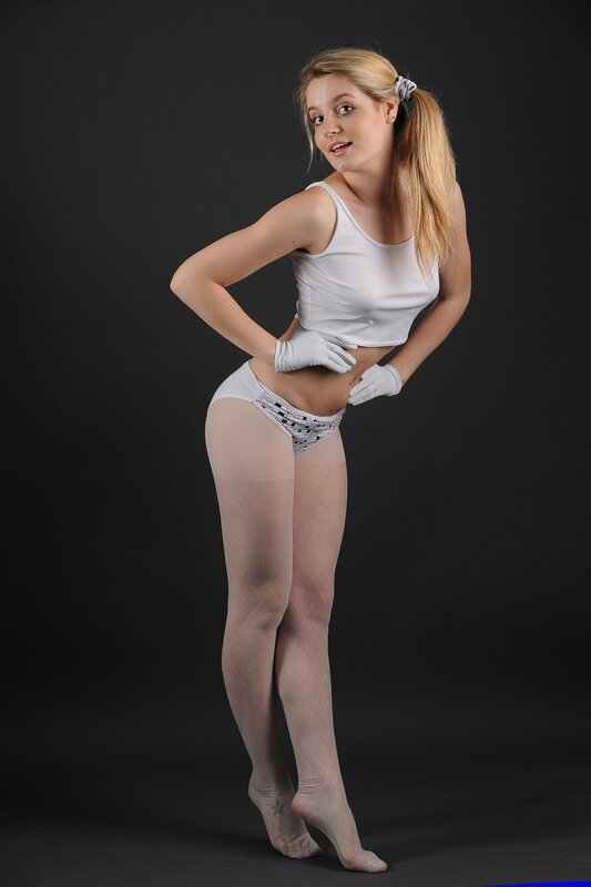 woman in white outfit