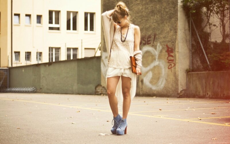 Woman in White Outfit — Casual