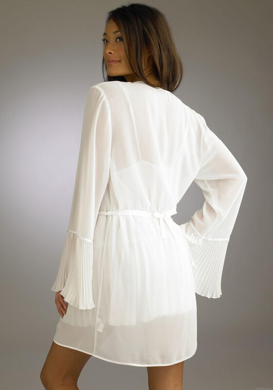 woman in white robe
