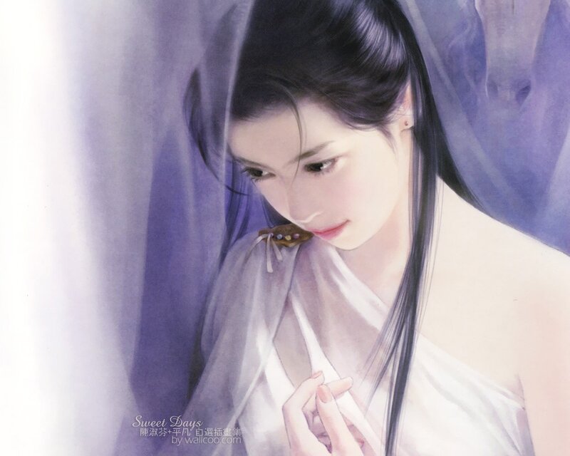 woman in white robe