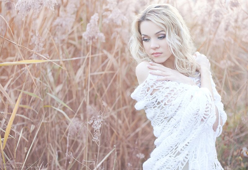 Woman in White Shawl