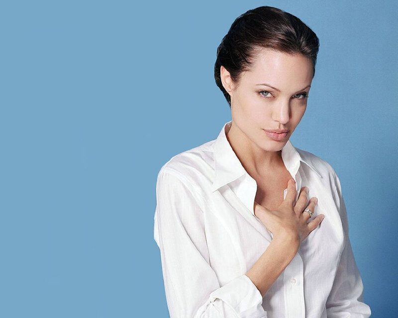woman in white shirt