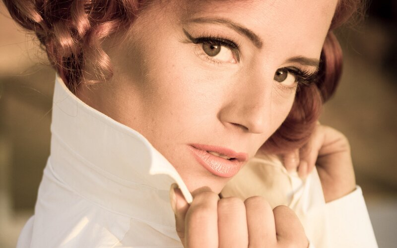 woman in white shirt