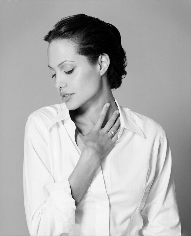 woman in white shirt