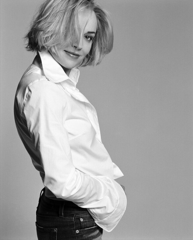 woman in white shirt