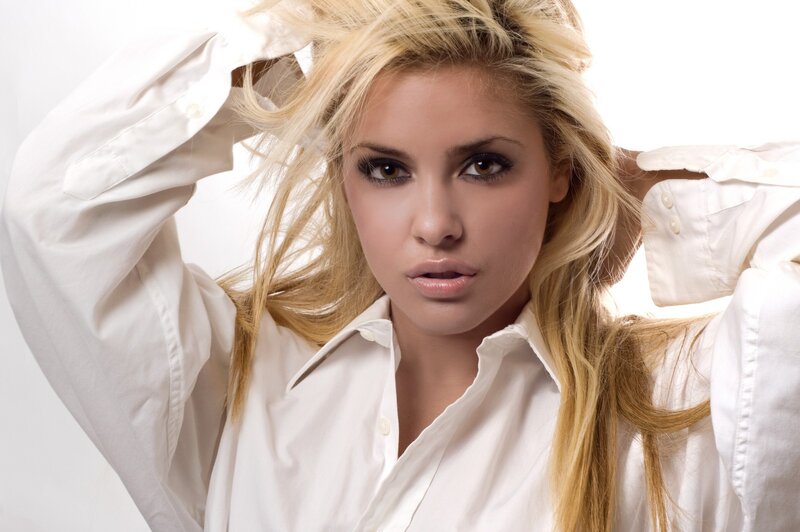 woman in white shirt