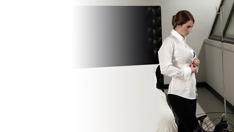 woman in white shirt adjusting buttons