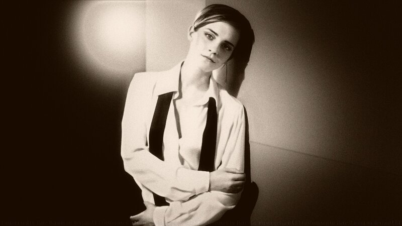 Woman in White Shirt — Black, Dramatic, Photograph, White Shirt