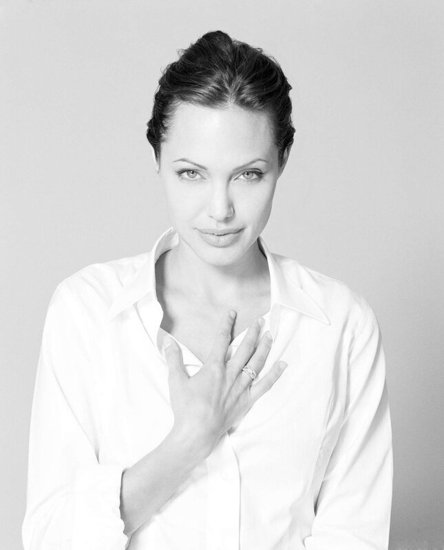 Woman in White Shirt — Black, Neutral, Photograph, White Shirt, Ring