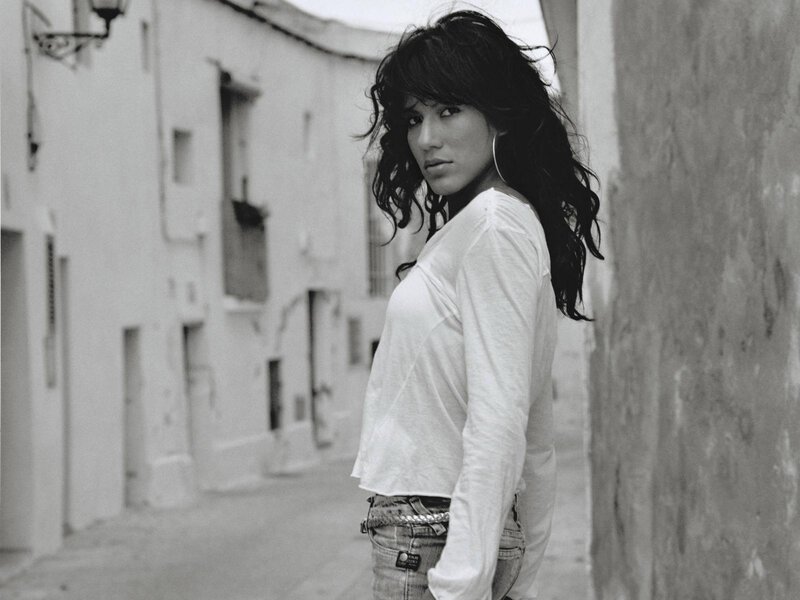 Woman in White Shirt — Black, Serious, Photograph