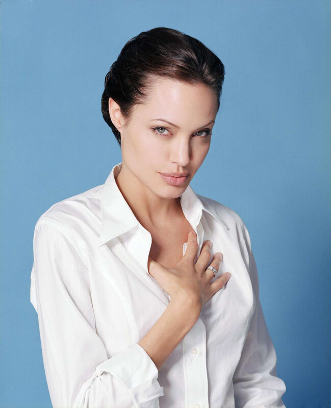 Woman in White Shirt — Blue, Calm, Photograph, White Shirt