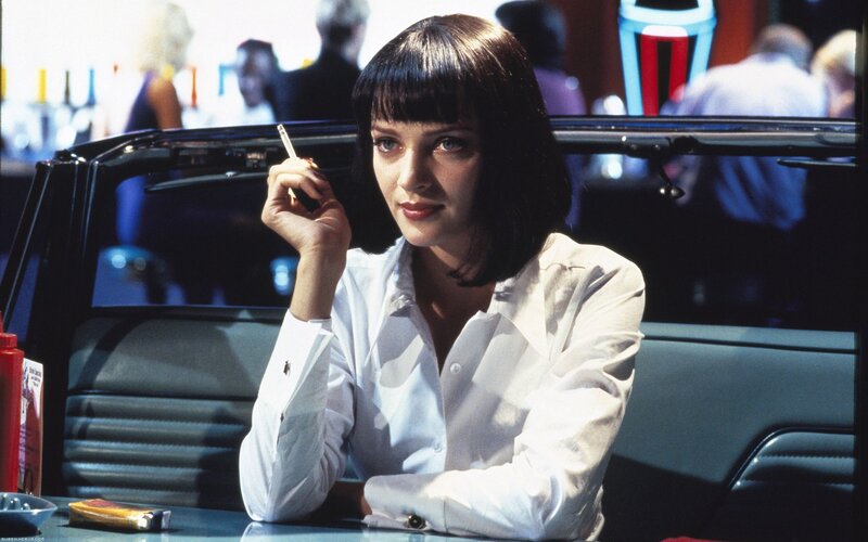 Woman in White Shirt — Calm, Photograph, Cigarette
