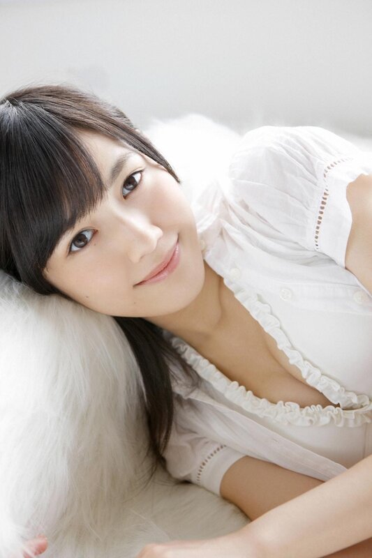 Woman in White Shirt — Calm, Photograph, White Pillow
