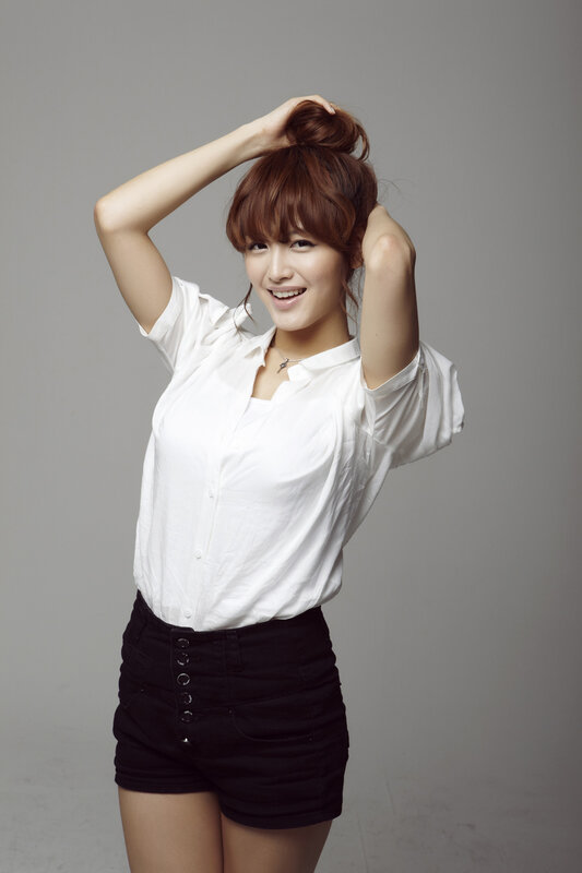 Woman in White Shirt — Cheerful, Photograph