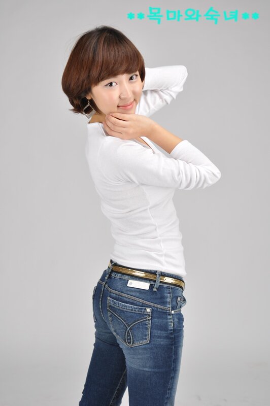 Woman in White Shirt — Neutral, Photograph, Jeans, Belt