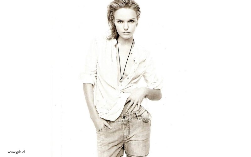 Woman in White Shirt — Neutral, Photograph, Shorts, Necklace