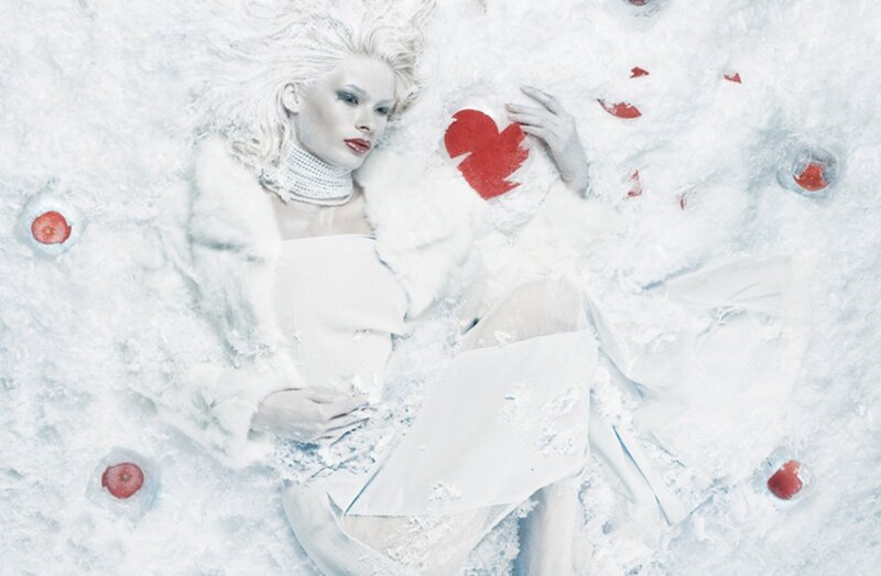 Woman in White Snow