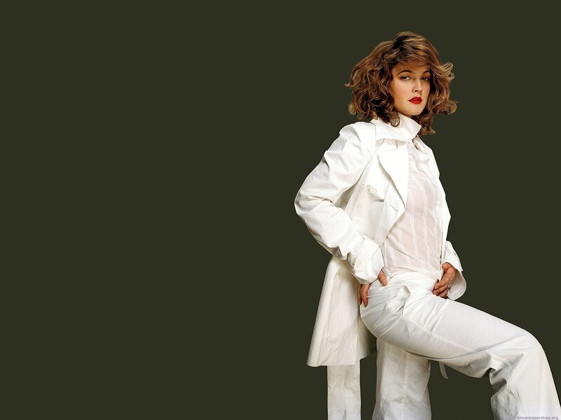 Woman in White Suit — Confident, Photograph, White Coat, Red Lipstick