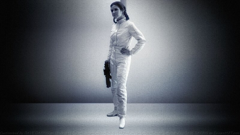 Woman in White Suit — Dramatic, Digital Art