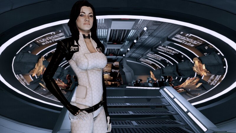Woman in White Suit — Serious, 3d Render
