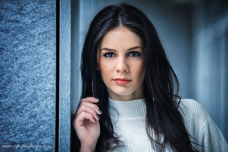 woman in white sweater