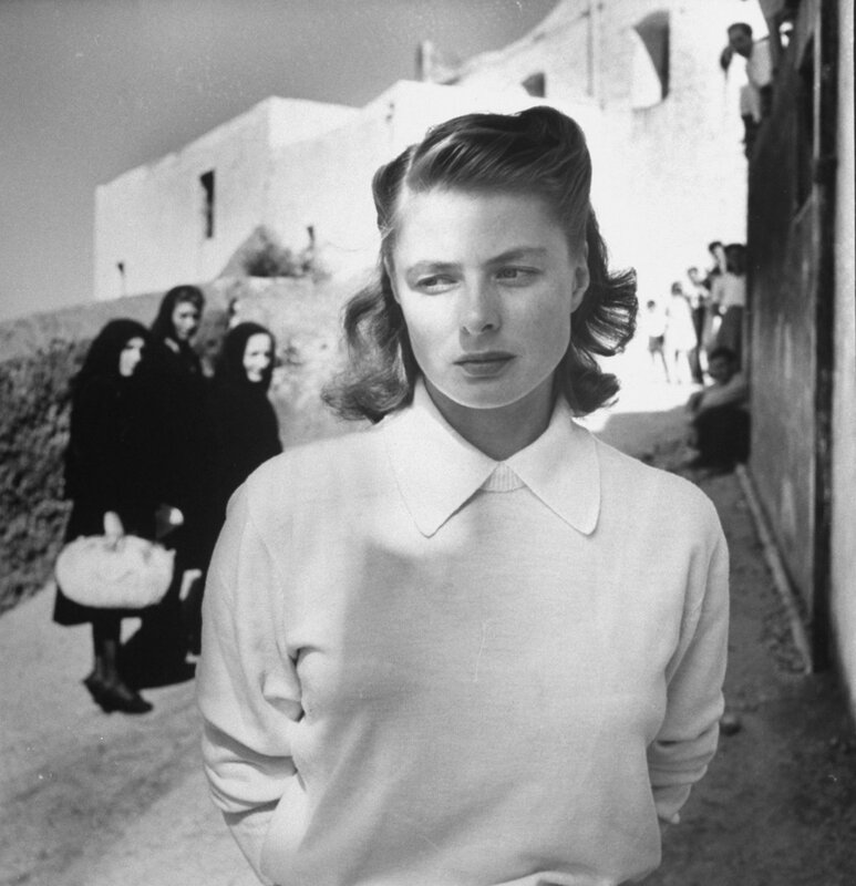 Woman in white sweater